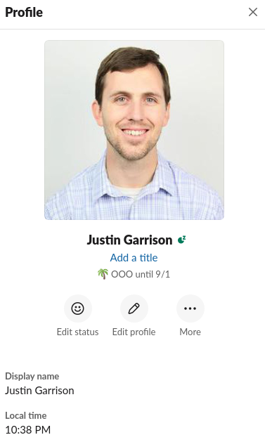 slack profile picture for Justin Garrison